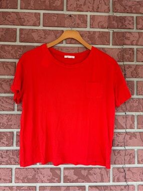 Copper Key Bright Red Short Sleeve Pocket Tee